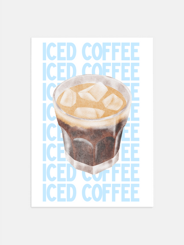 Iced Coffee – Modern Poster