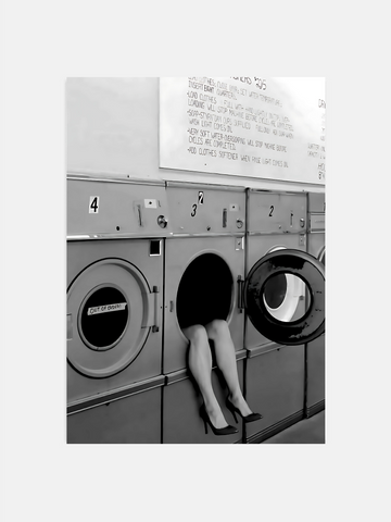 Woman High Heel Laundry Poster