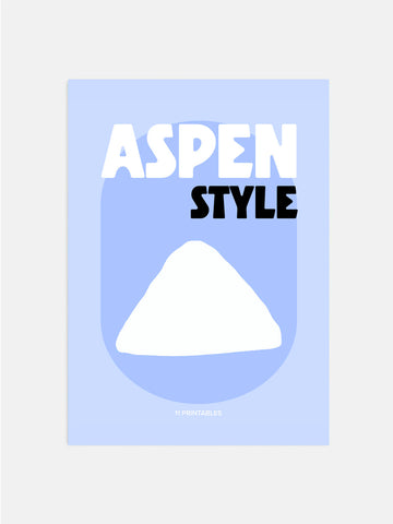 Aspen Style Poster
