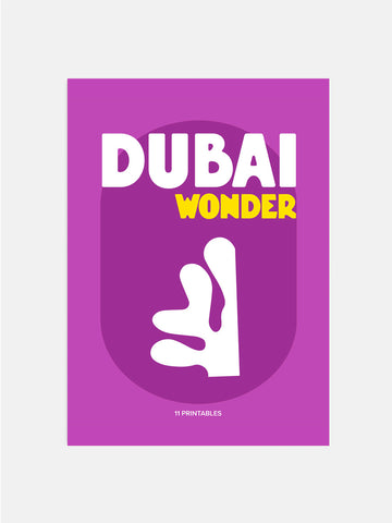 Dubai Wonder Purple Poster