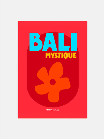 Bali Mystique Red Poster