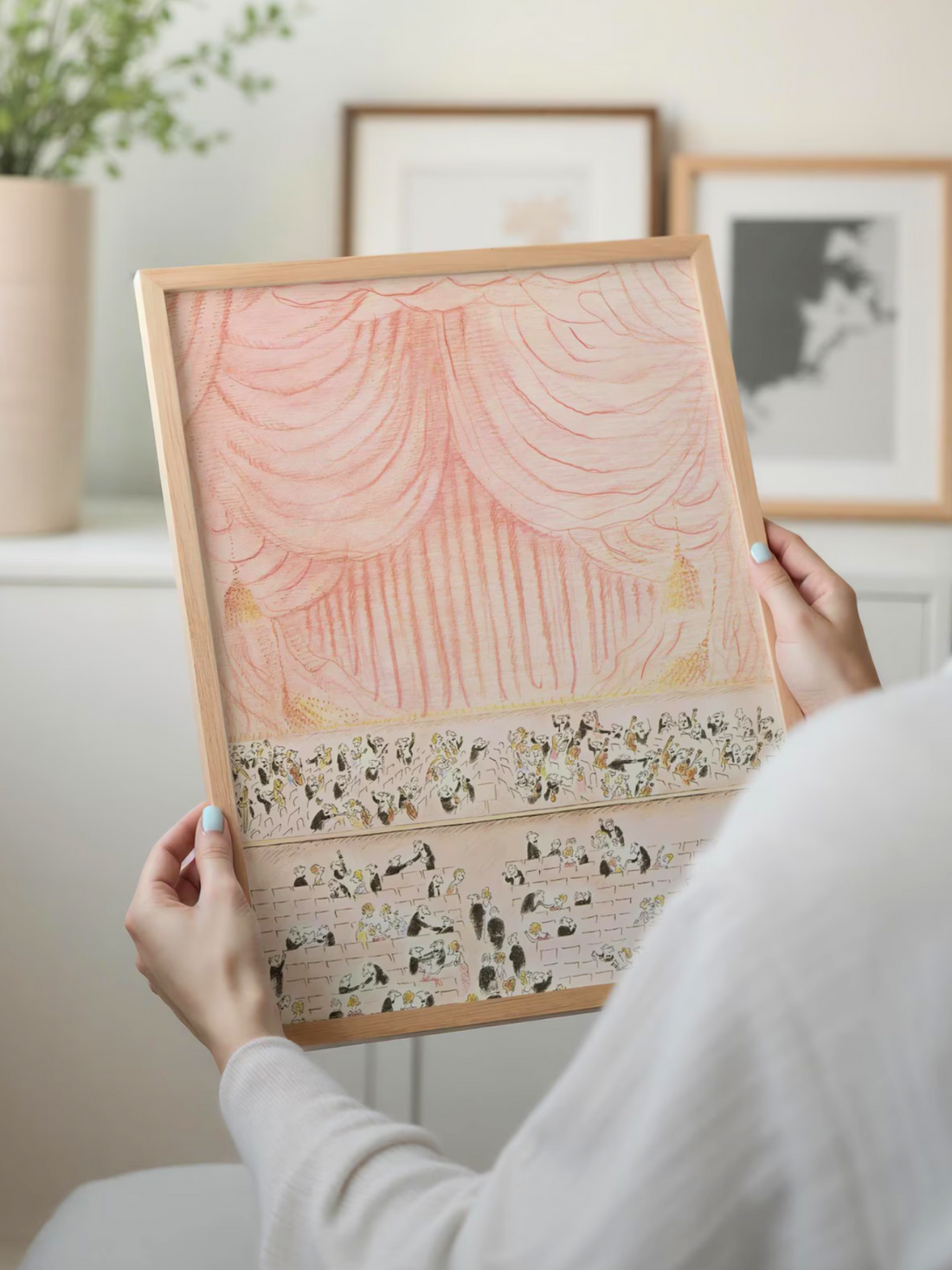 Vintage Theater Scene New York Poster