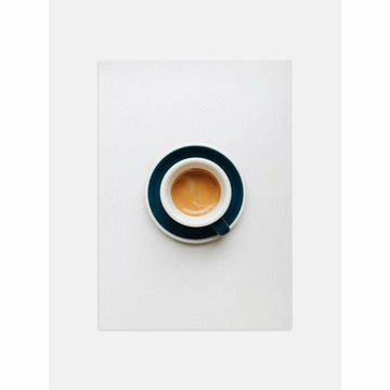 Blue Coffee Cup Poster Modern Wall Art