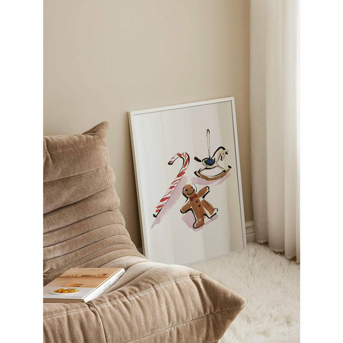 Watercolor Gingerbread Printable Poster