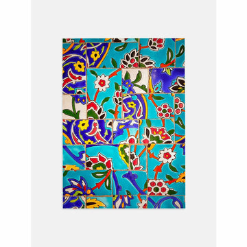 Minimalist Blue Moroccan Digital Poster