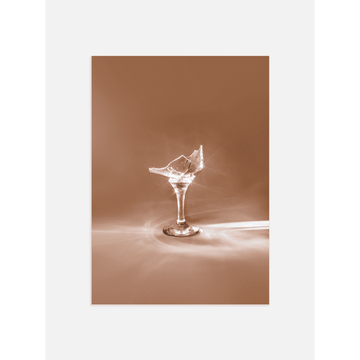 Shattered Wineglass Poster