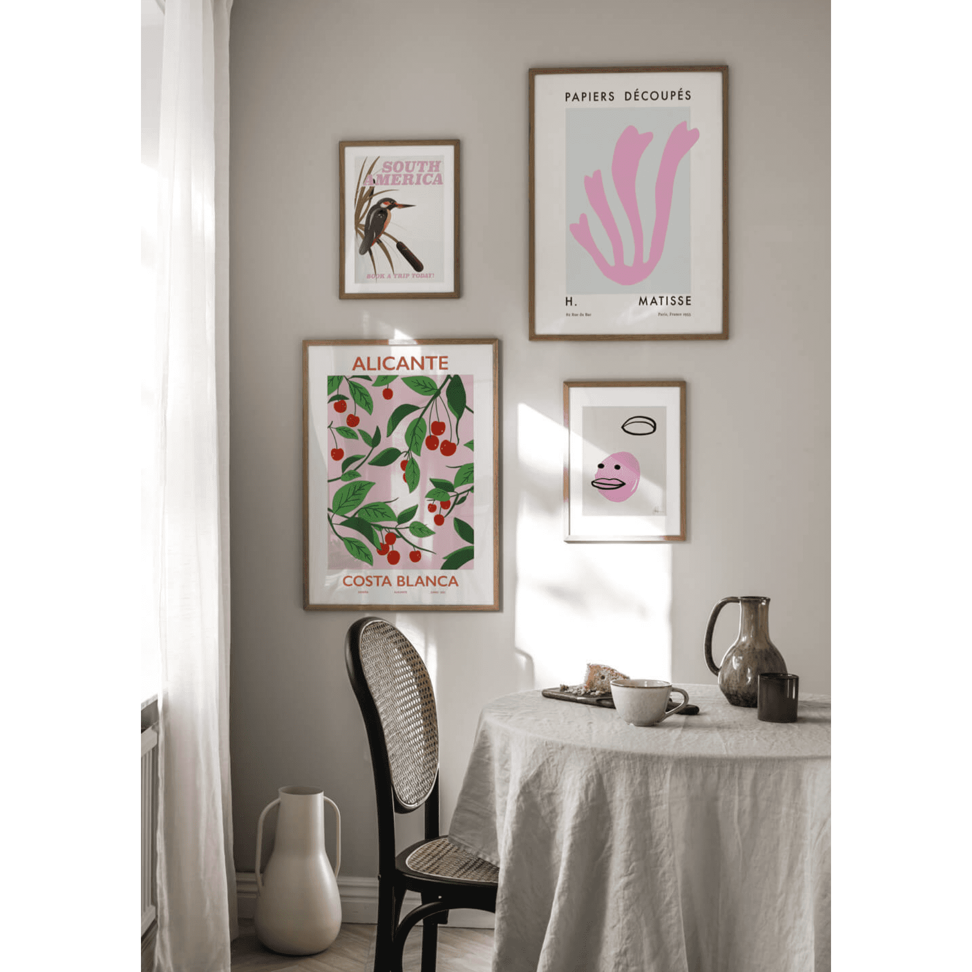 Pink Minimal & Modern Set (4 Prints)