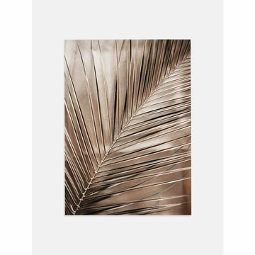 Shining Palm Leaf Bedroom Poster
