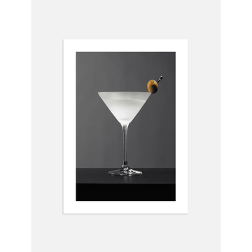 James Bond Martini Glass Poster
