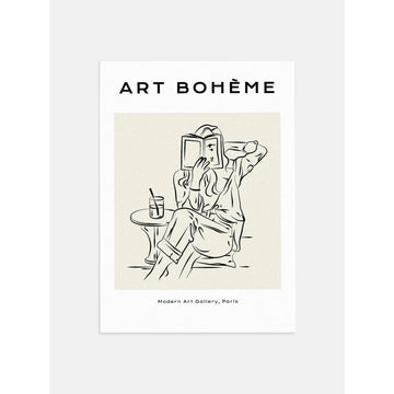 Face in a Book Poster