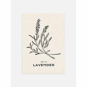 Beige Lavender Wall Art
