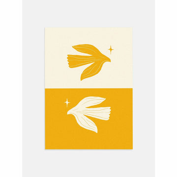 Golden Dove Vintage Poster