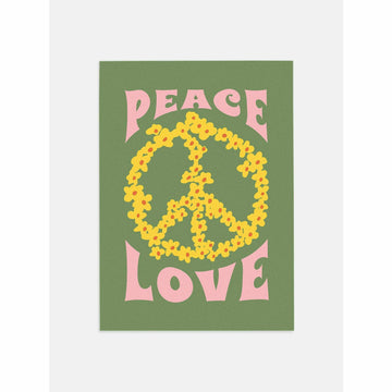 Peace Love Vintage Poster