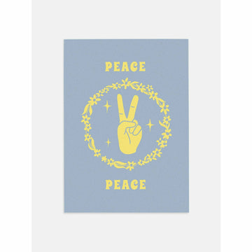 Peace Hands Vintage Poster