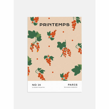 Strawberry Pattern Bedroom Artwork