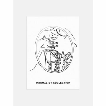 Minimalist Bust Bedroom Poster