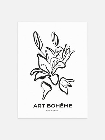 Boheme Floral Art Print Poster
