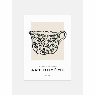 Floral Teacup Poster