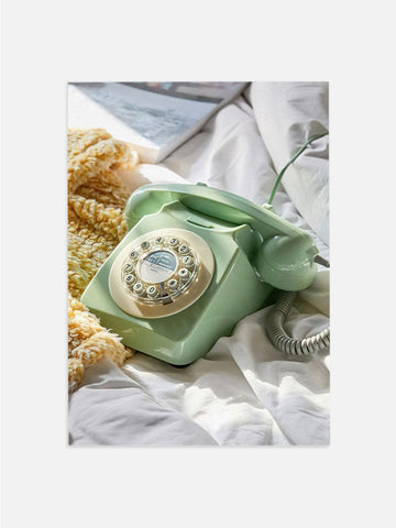 Green Rotary Phone