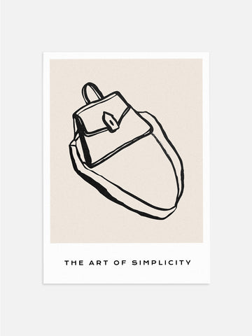 Simplicity Purse Sketch Poster