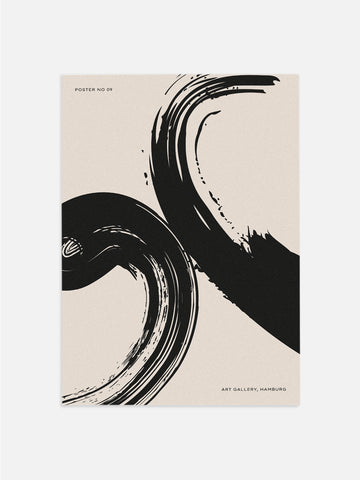 Black & Beige Brushstrokes