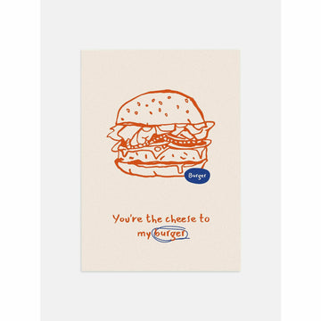Cheeseburger Neutral Wall Art