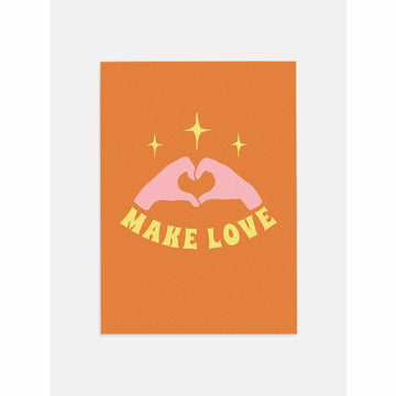 Make Love 70s Poster Art