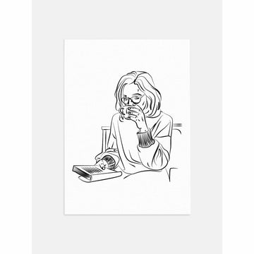 Coffee & A Book Poster