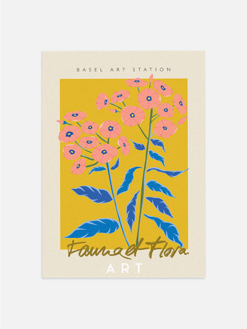 Pink & Yellow Floral Wall Art