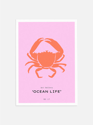 Ocean Life: Crab Poster