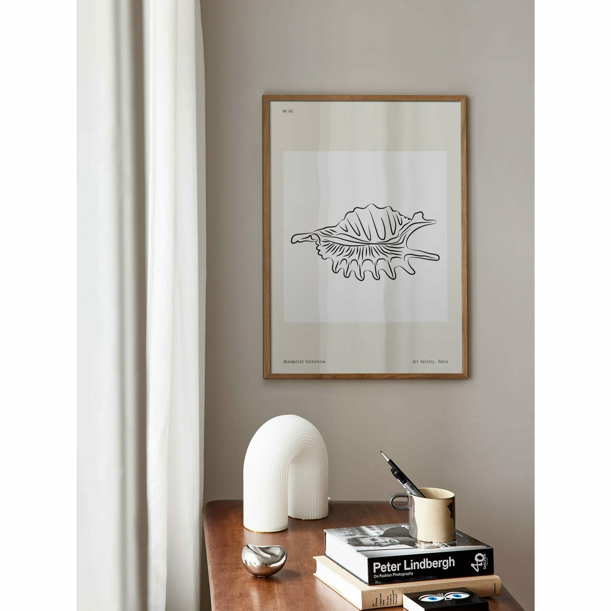 Seashell Line Drawing