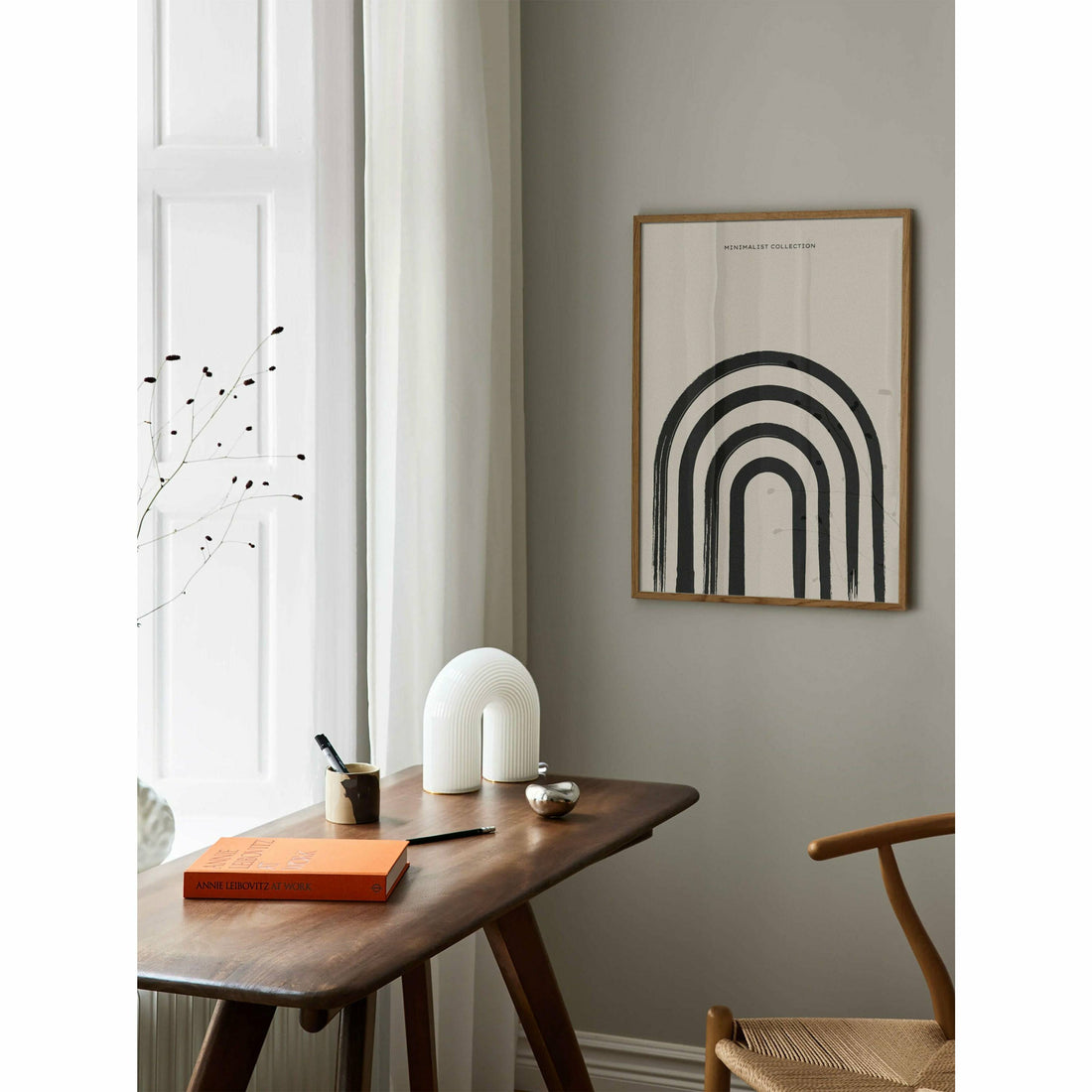 Minimalist U Pattern Bedroom Poster