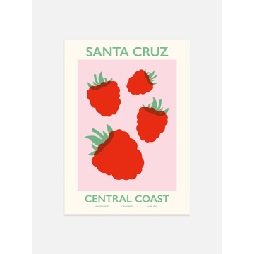 Santa Cruz Rose Berry Art Poster
