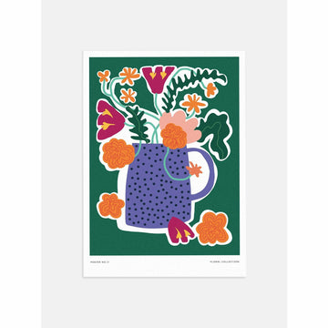 An Explosion of Flowers Bedroom Poster