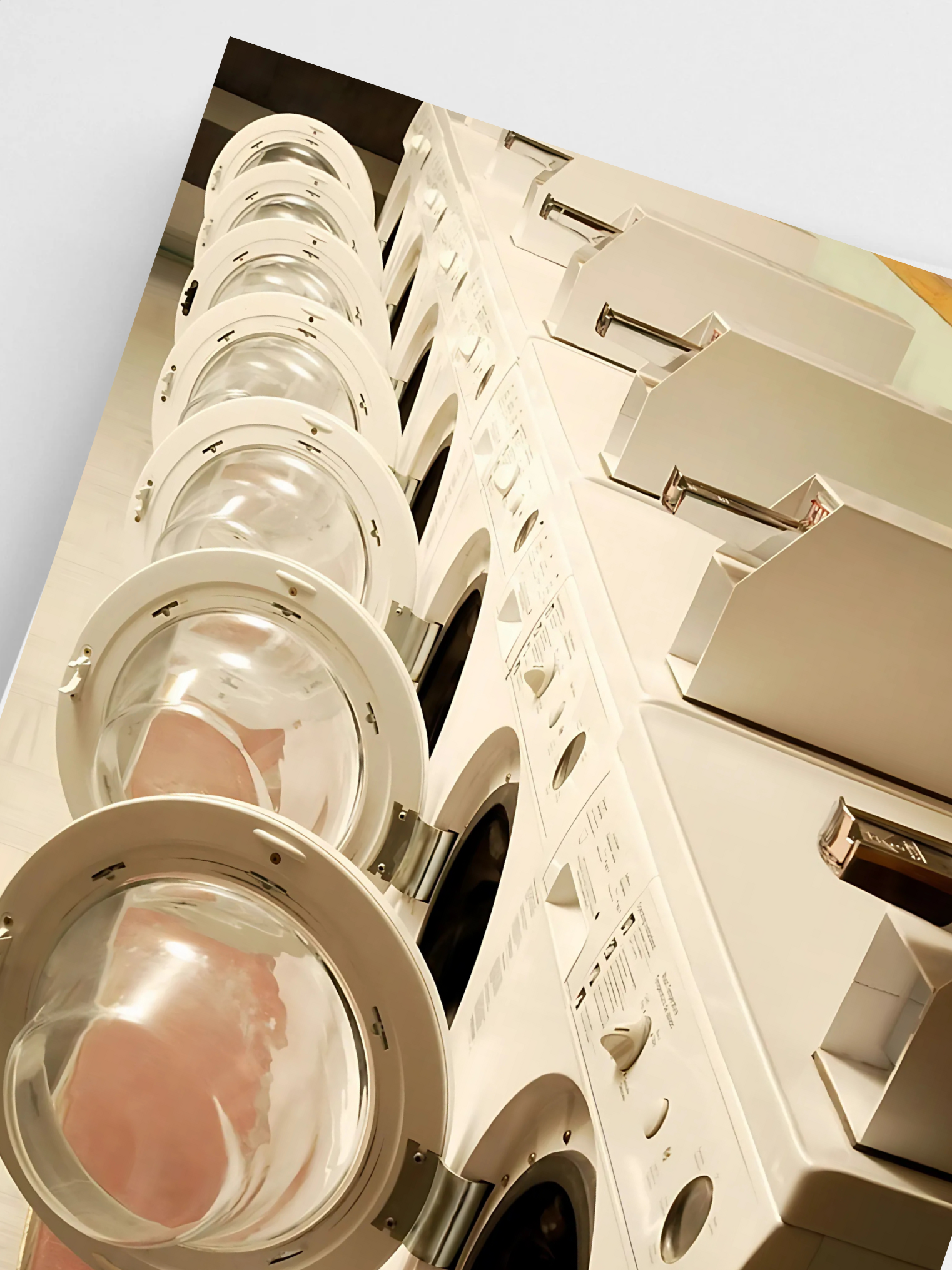 Retro Washing Machines Poster
