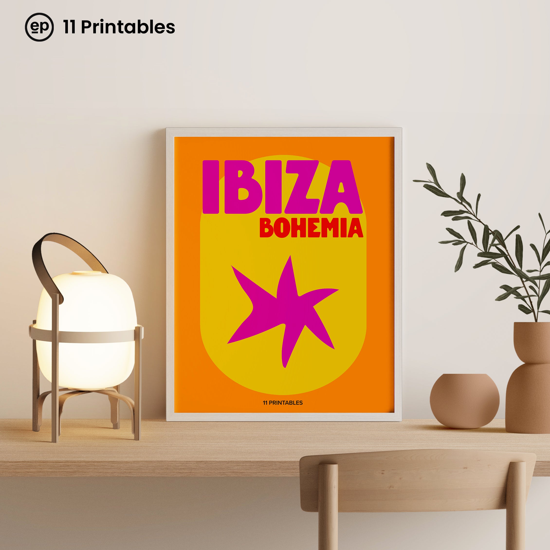 Ibiza Bohemia Orange Poster