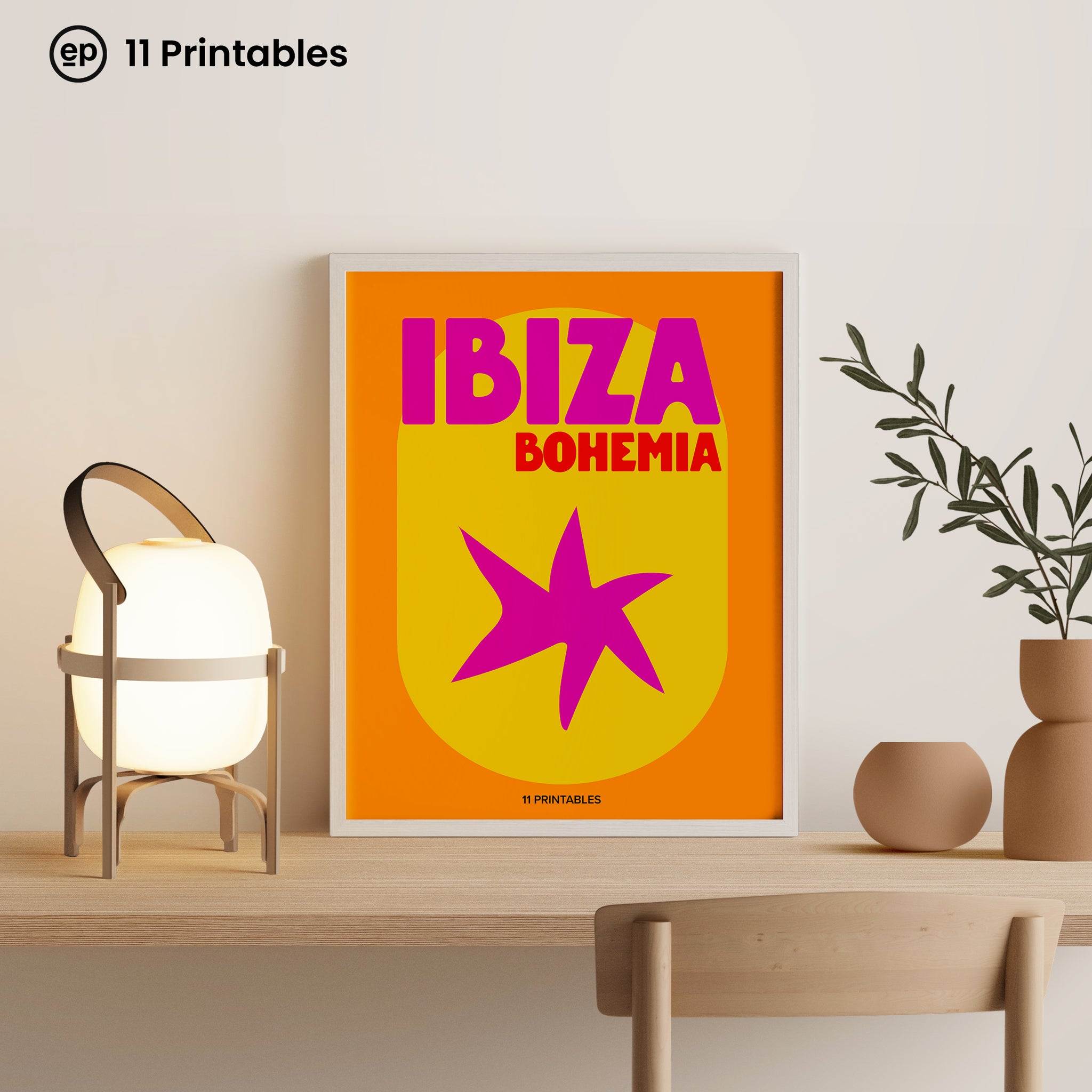 Ibiza Bohemia Orange Poster