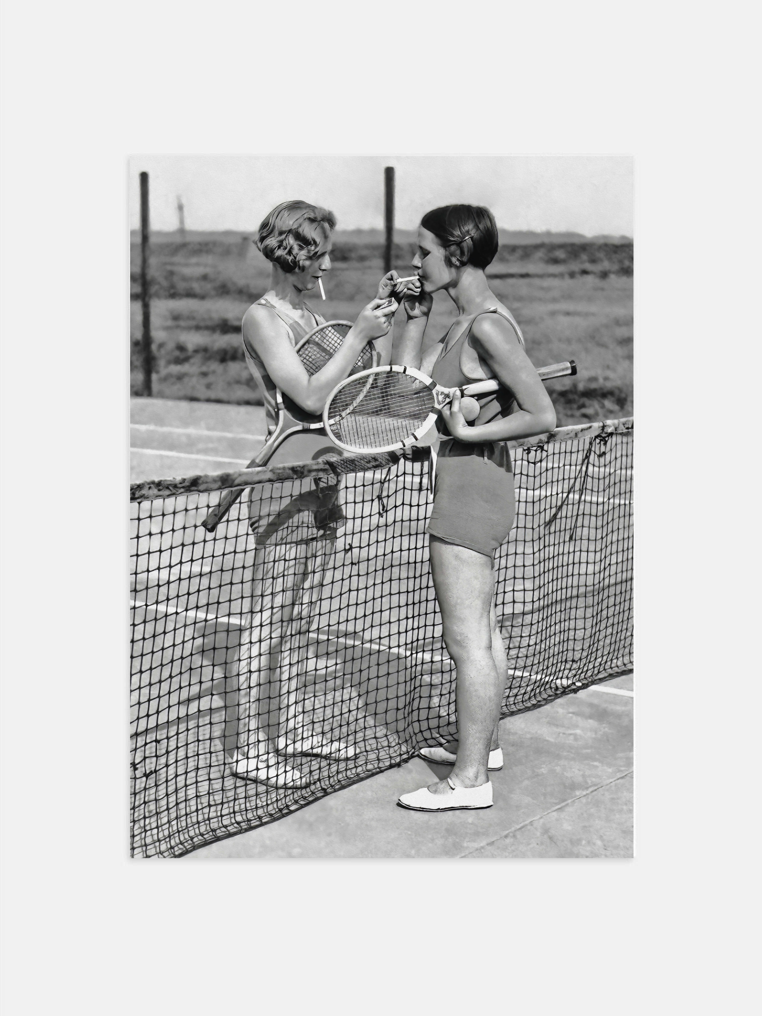 Tennis Break – Vintage Sports Art
