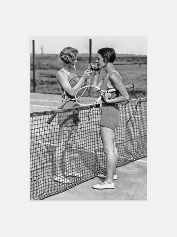 Tennis Break – Vintage Sports Art