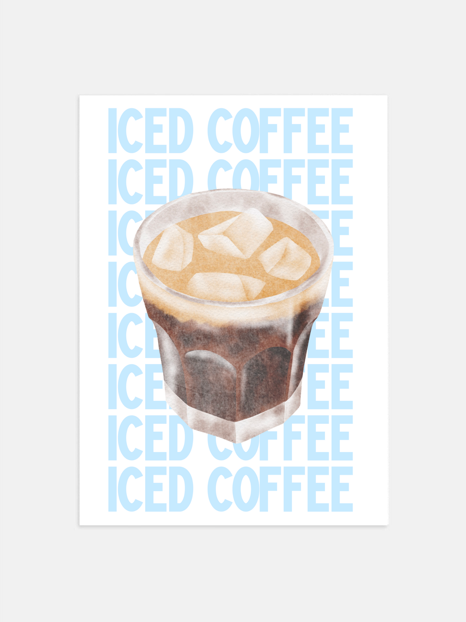 Iced Coffee – Modern Poster