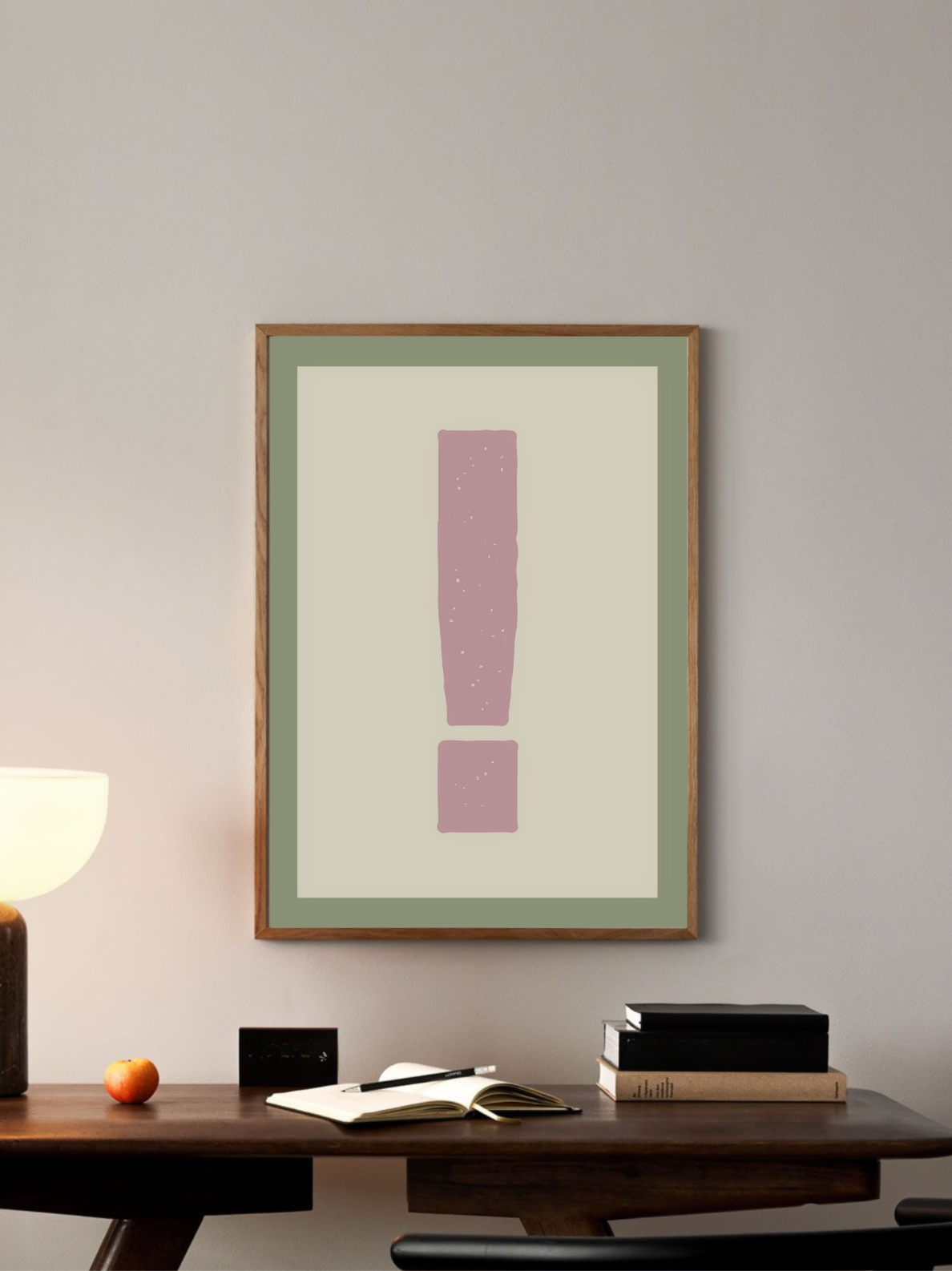 Custom Letter Neutral Tones Poster