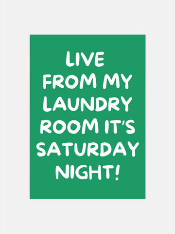 Live From My Laundry Room Poster