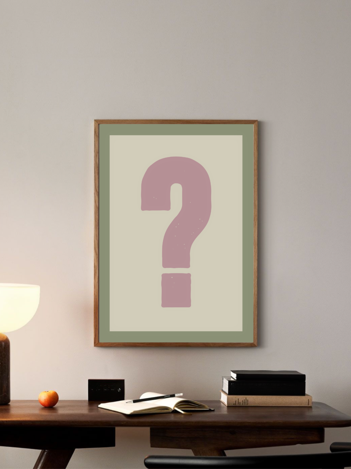 Custom Letter Neutral Tones Poster