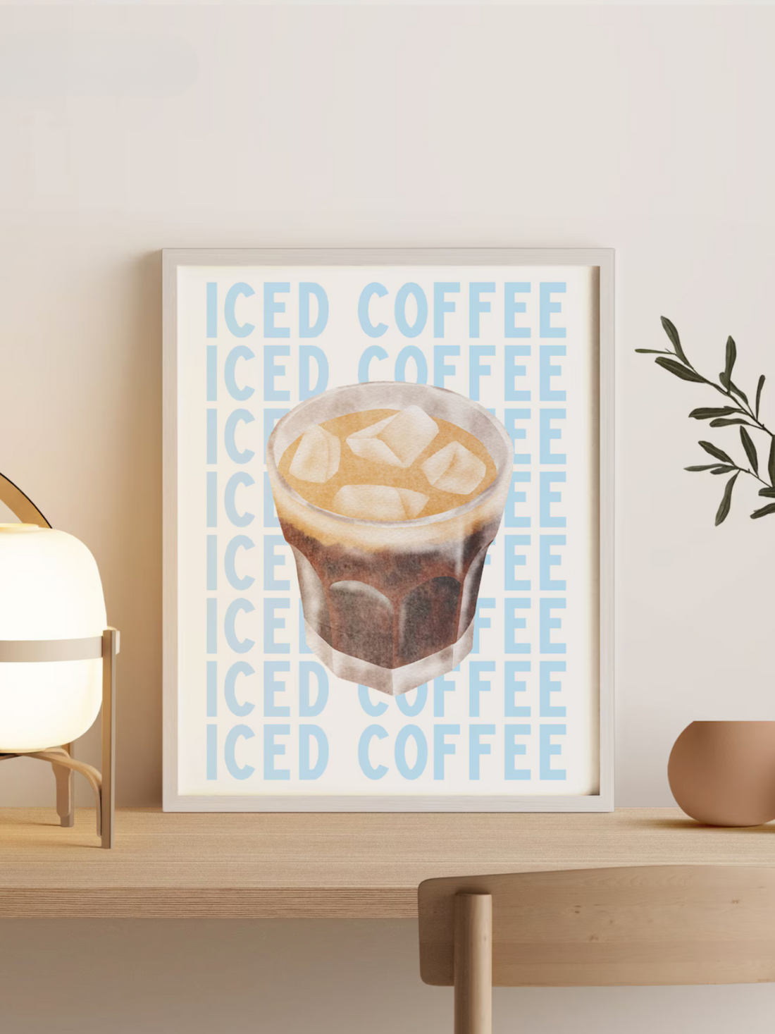 Iced Coffee – Modern Poster