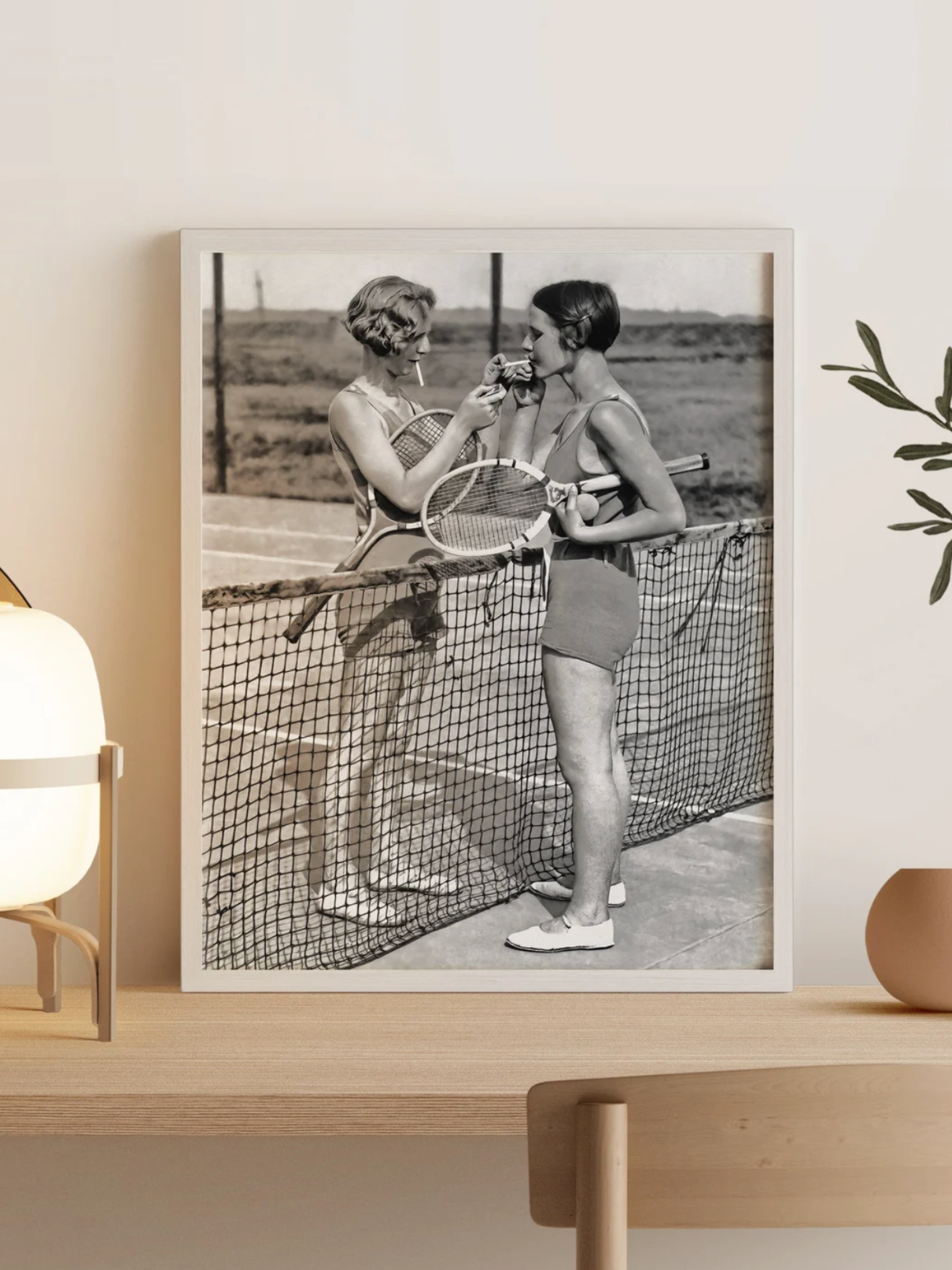 Tennis Break – Vintage Sports Art