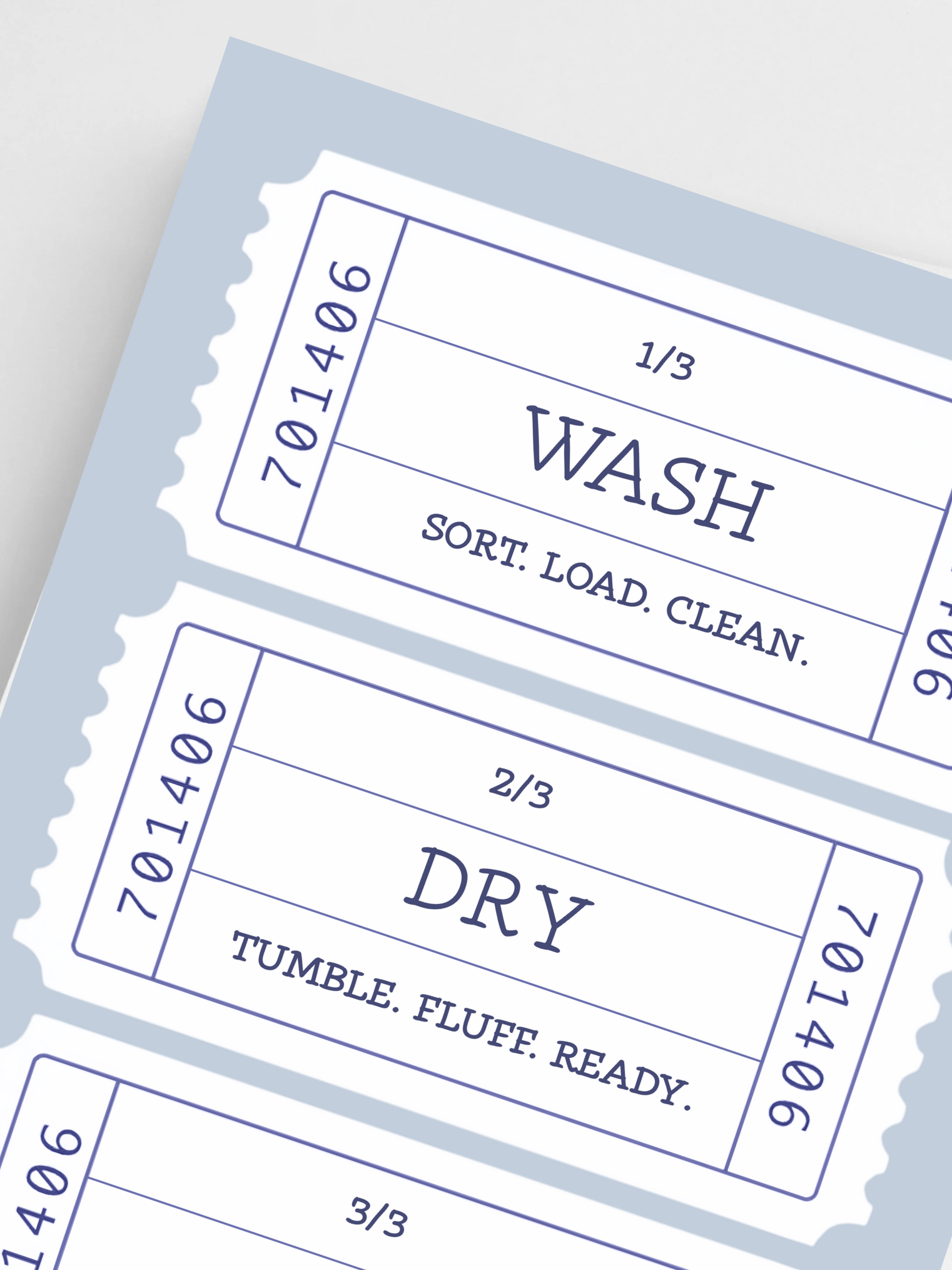 Wash-Dry-Fold Ticket Poster