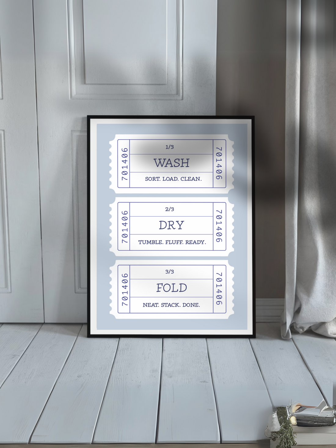 Wash-Dry-Fold Ticket Poster