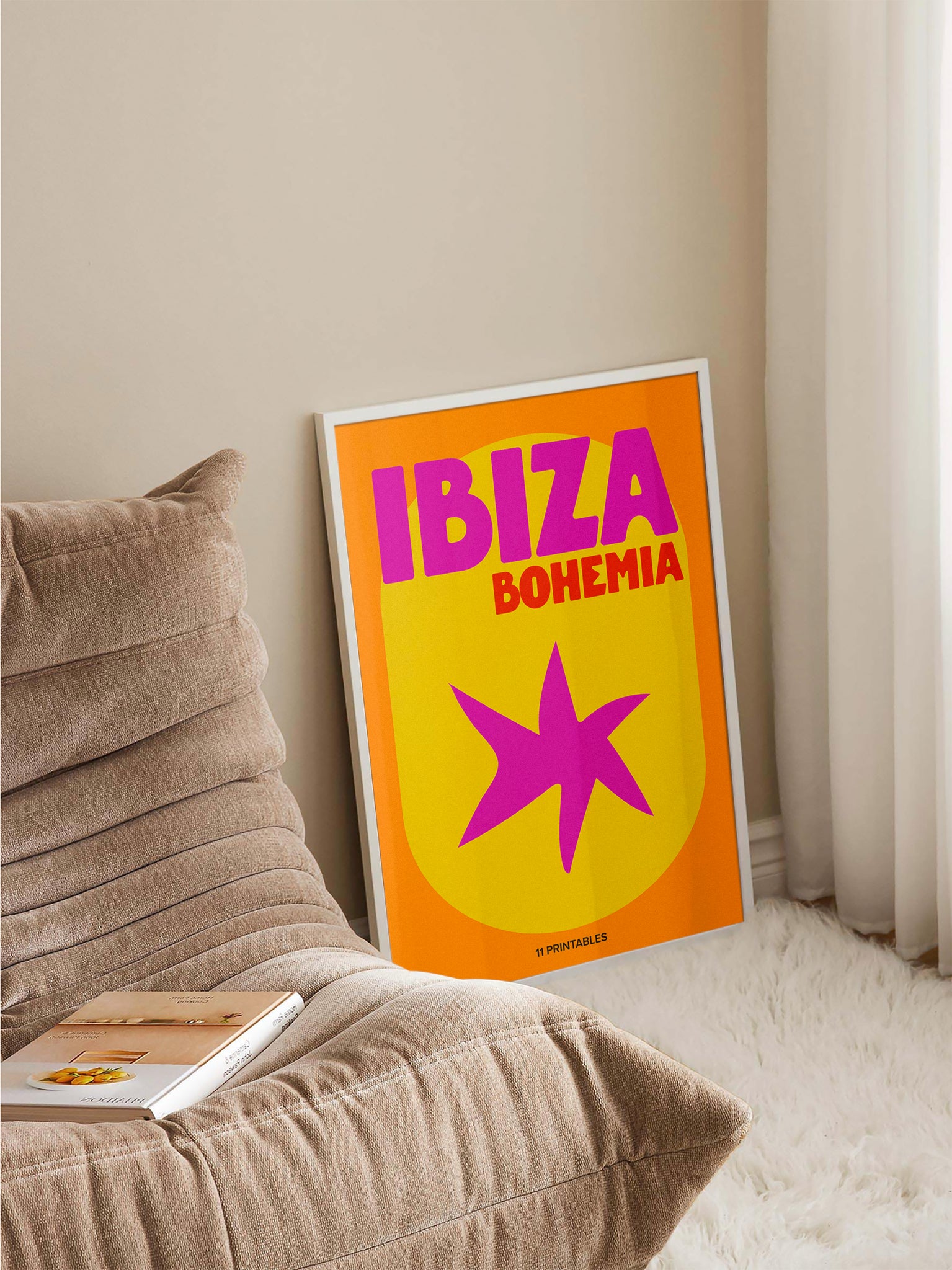 Ibiza Bohemia Orange Poster