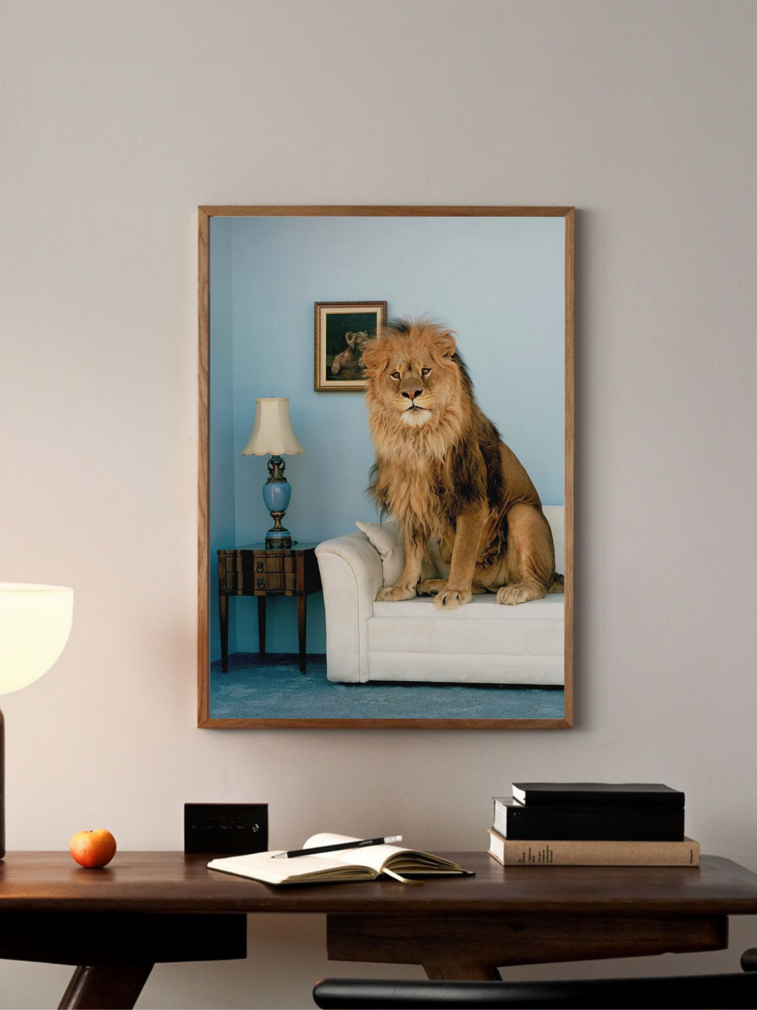 Cozy Lion Poster