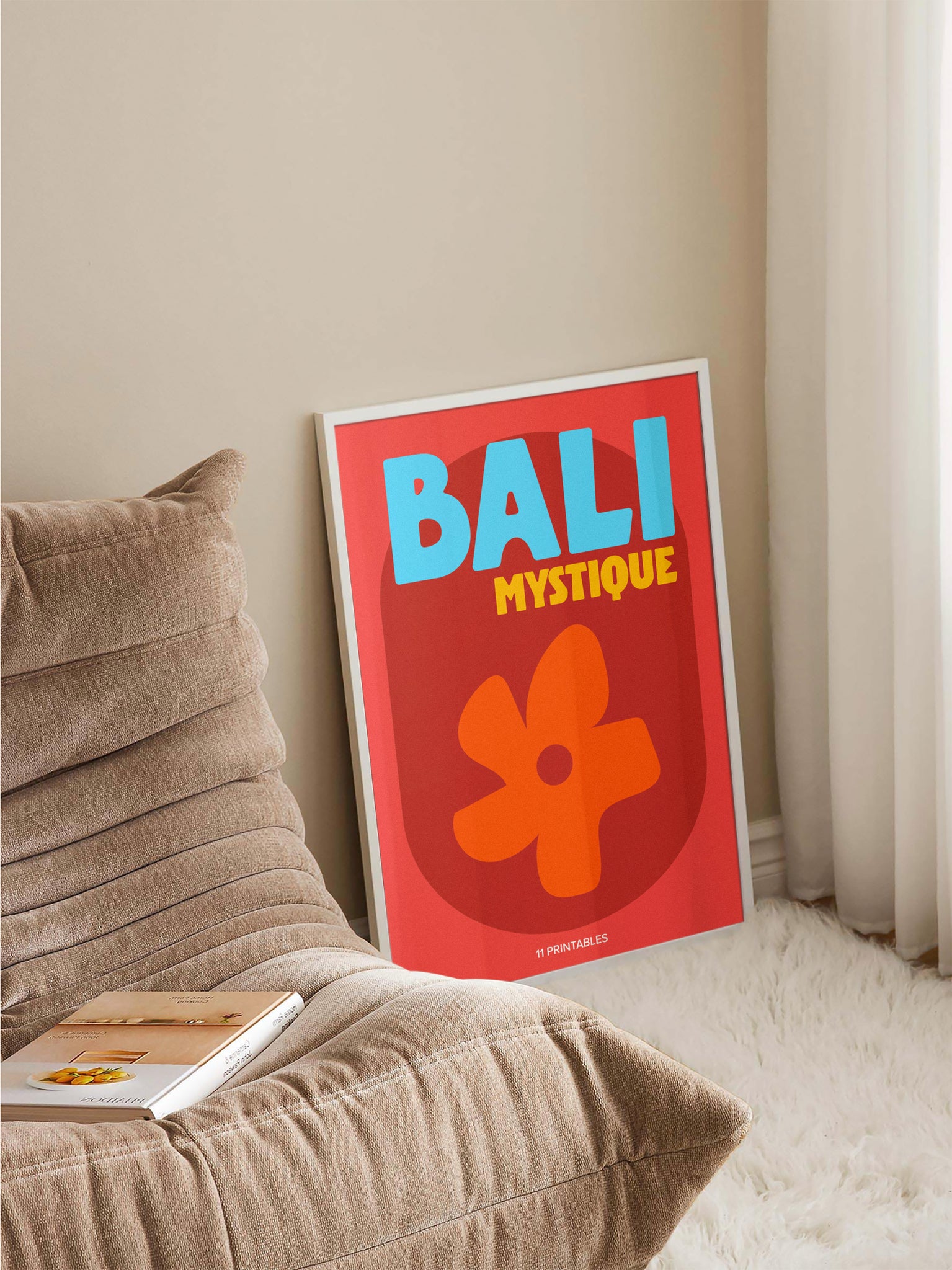 Bali Mystique Red Poster